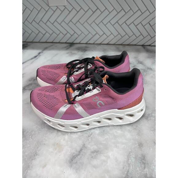 On Running Cloudmonster Women’s Shoes Pink Purple White CloudTec US 8.5 / EU 40 - Picture 1 of 9